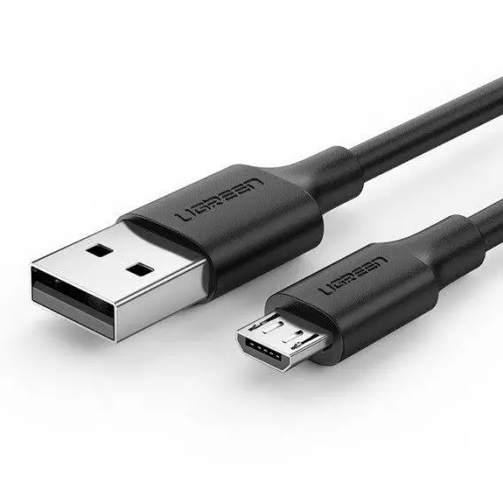 Кабель зарядний UGREEN Micro USB 2.0 5 V 2,4 A 0,25 m Black (US289)
