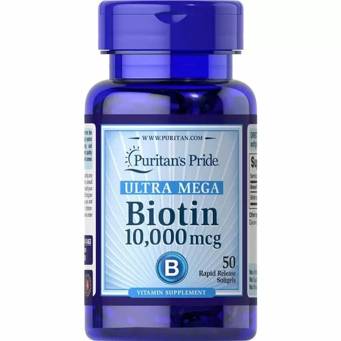 Биотин Puritan's Pride Biotin 10000 mcg 50 Caps (PTP-51463)