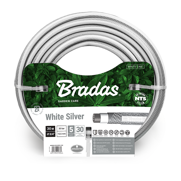 Шланг для полива Bradas NTS 3/4" 30 м White/Silver (WWS3/430)