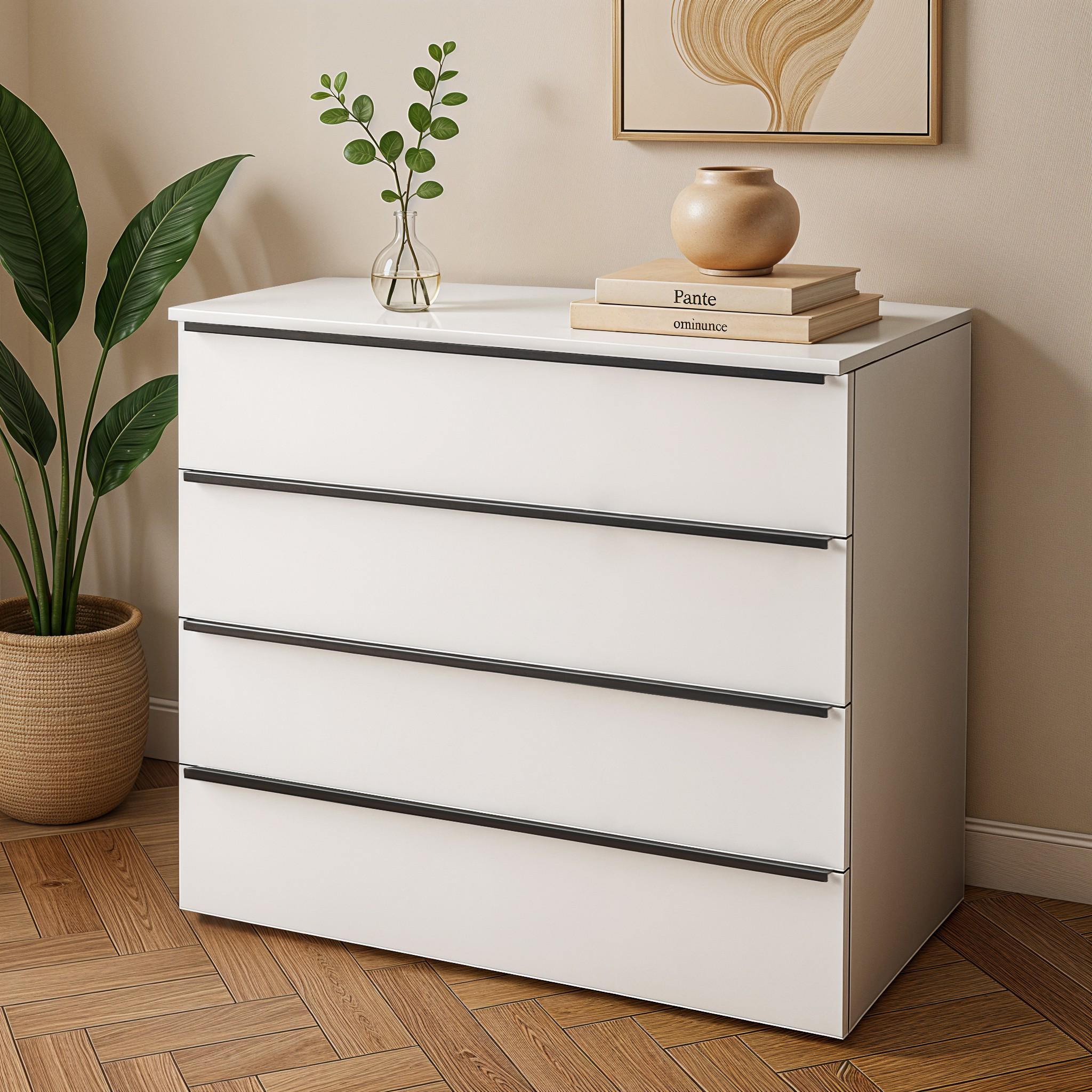 Комод на 4 шухляди FTX-4 1000х544х1014 мм Білий - фото 1