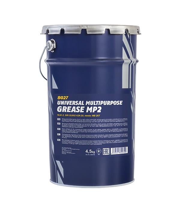 Мастило пластичне Mannol 8027 MP-2 MULTIPURPOSE GREASE 4,5 кг (1642980631)