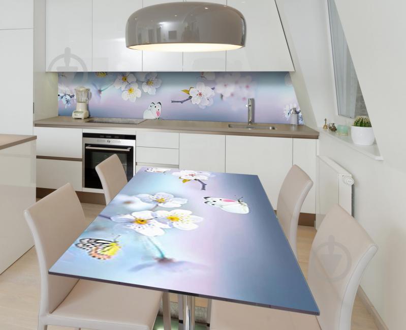 Наклейка 3Д виниловая на стол Zatarga «Порхающие в вишнях» 600х1200 мм (Z184166st) Наклейка 3Д виниловая на стол Zatarga «Порхающие в вишнях» 600х1200 мм (Z184166st)