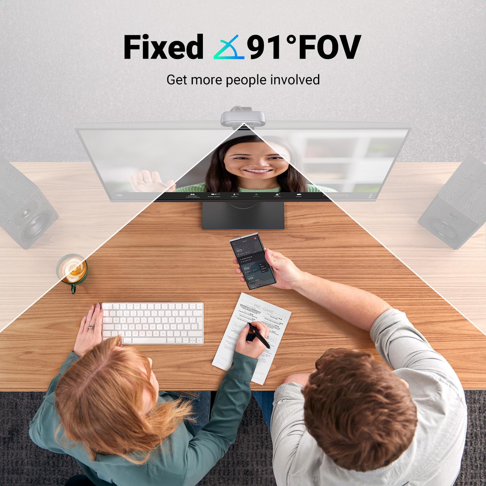 Веб-камера UGREEN 2K 30fps 4 Мп автофокус з двома мікрофонами Чорний (35626) - фото 10 Веб-камера UGREEN 2K 30fps 4 Мп автофокус з двома мікрофонами Чорний (35626) - фото 10