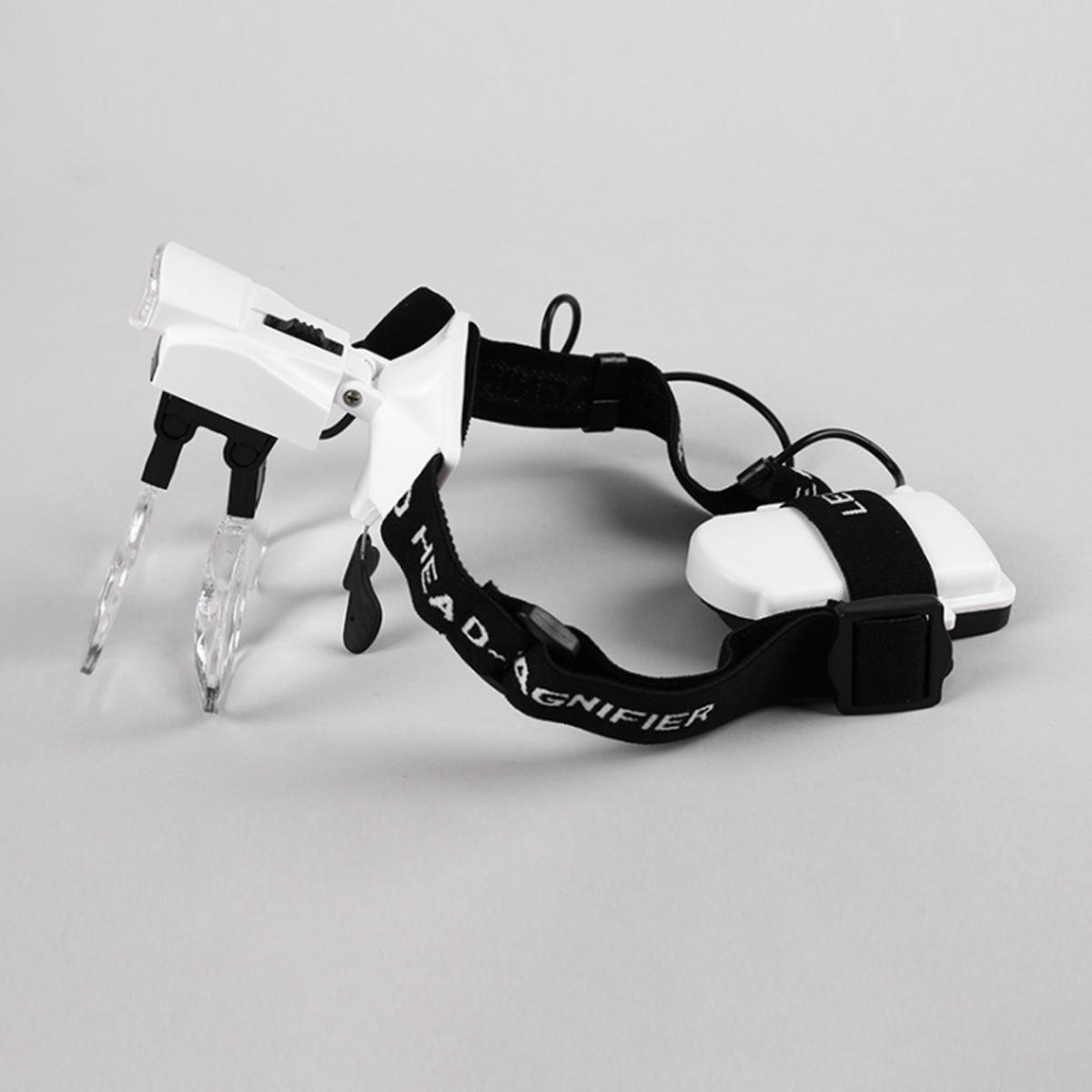 Лупа бинокулярная налобная 9892С1 с 2LED двойной установкой 5линз 1X/1,5Х/2Х/2,5Х/3,5Х White/Black (160418) - фото 6 Лупа бинокулярная налобная 9892С1 с 2LED двойной установкой 5линз 1X/1,5Х/2Х/2,5Х/3,5Х White/Black (160418) - фото 6