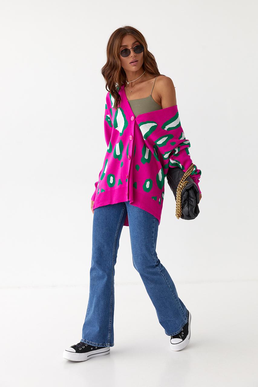 Кардиган женский S Фуксия (9528133) - фото 6 Кардиган женский S Фуксия (9528133) - фото 6