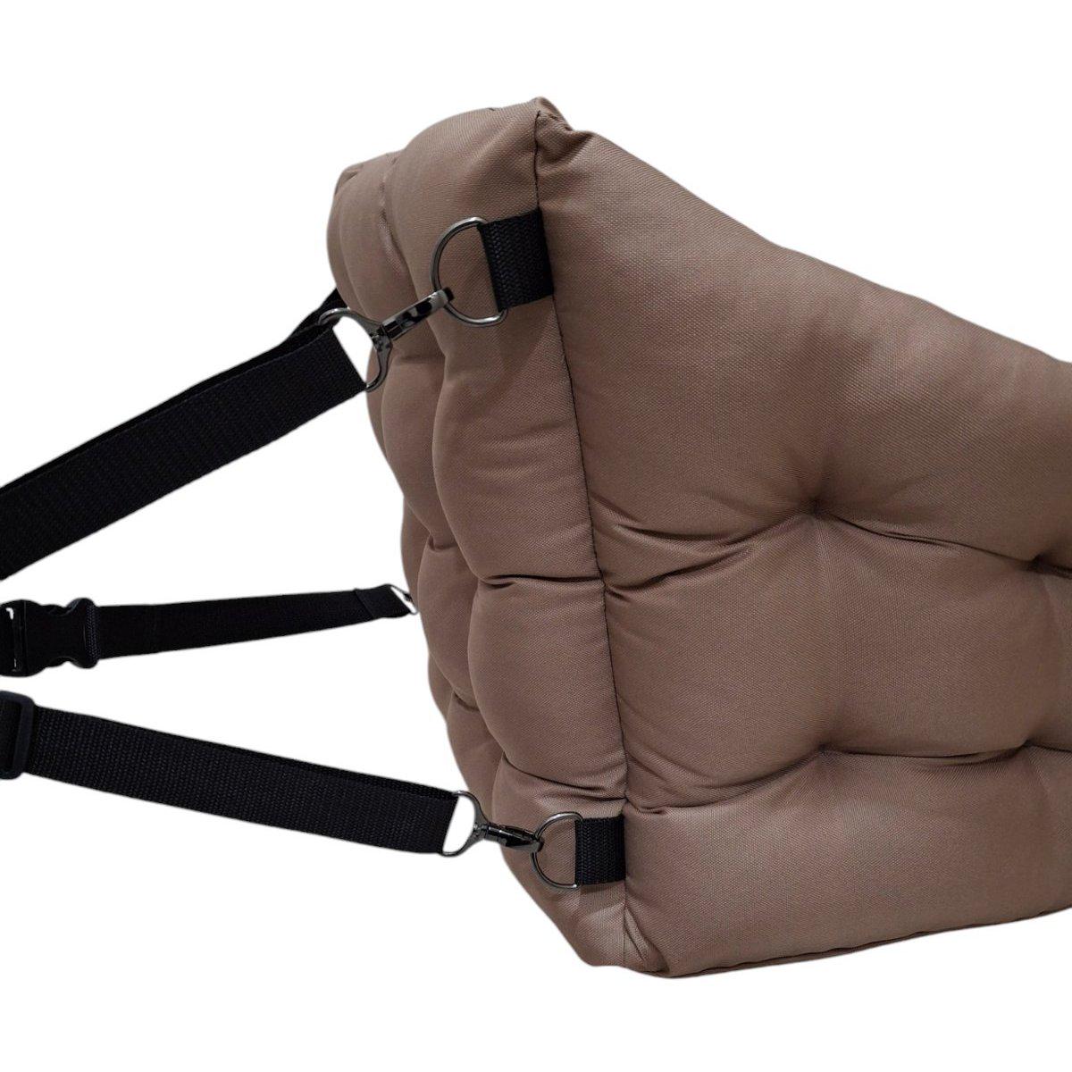 Крісло автомобільне для собак Huge and Tiny зі знімними ременями Waterproof Oxford 50x45 см Карамельний - фото 6 Крісло автомобільне для собак Huge and Tiny зі знімними ременями Waterproof Oxford 50x45 см Карамельний - фото 6
