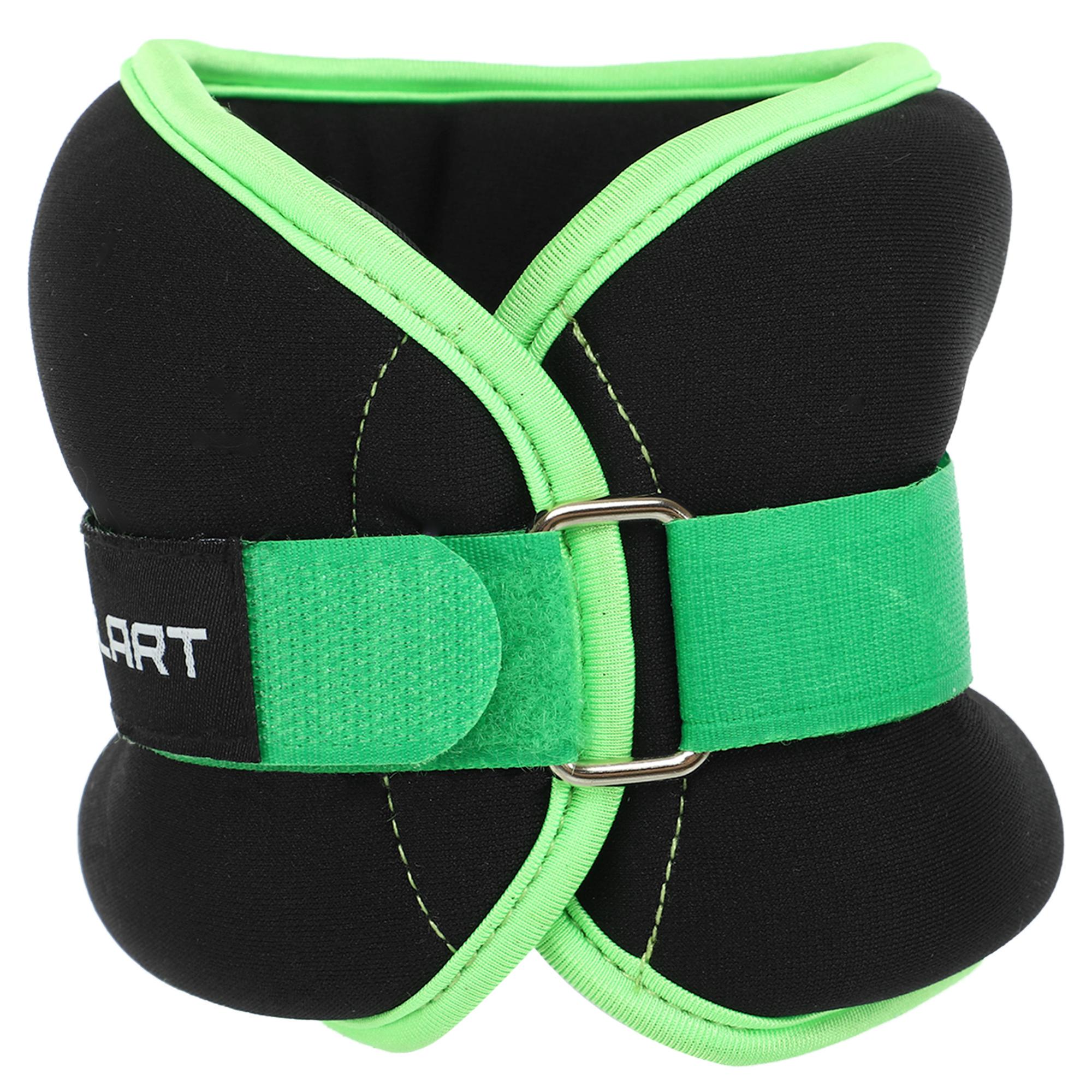 Обтяжувачі-манжети для рук та ніг Zelart Pro 2х2 кг Чорний/Салатовий (FI-7208-4_Черный-салатовый) - фото 6 Обтяжувачі-манжети для рук та ніг Zelart Pro 2х2 кг Чорний/Салатовий (FI-7208-4_Черный-салатовый) - фото 6