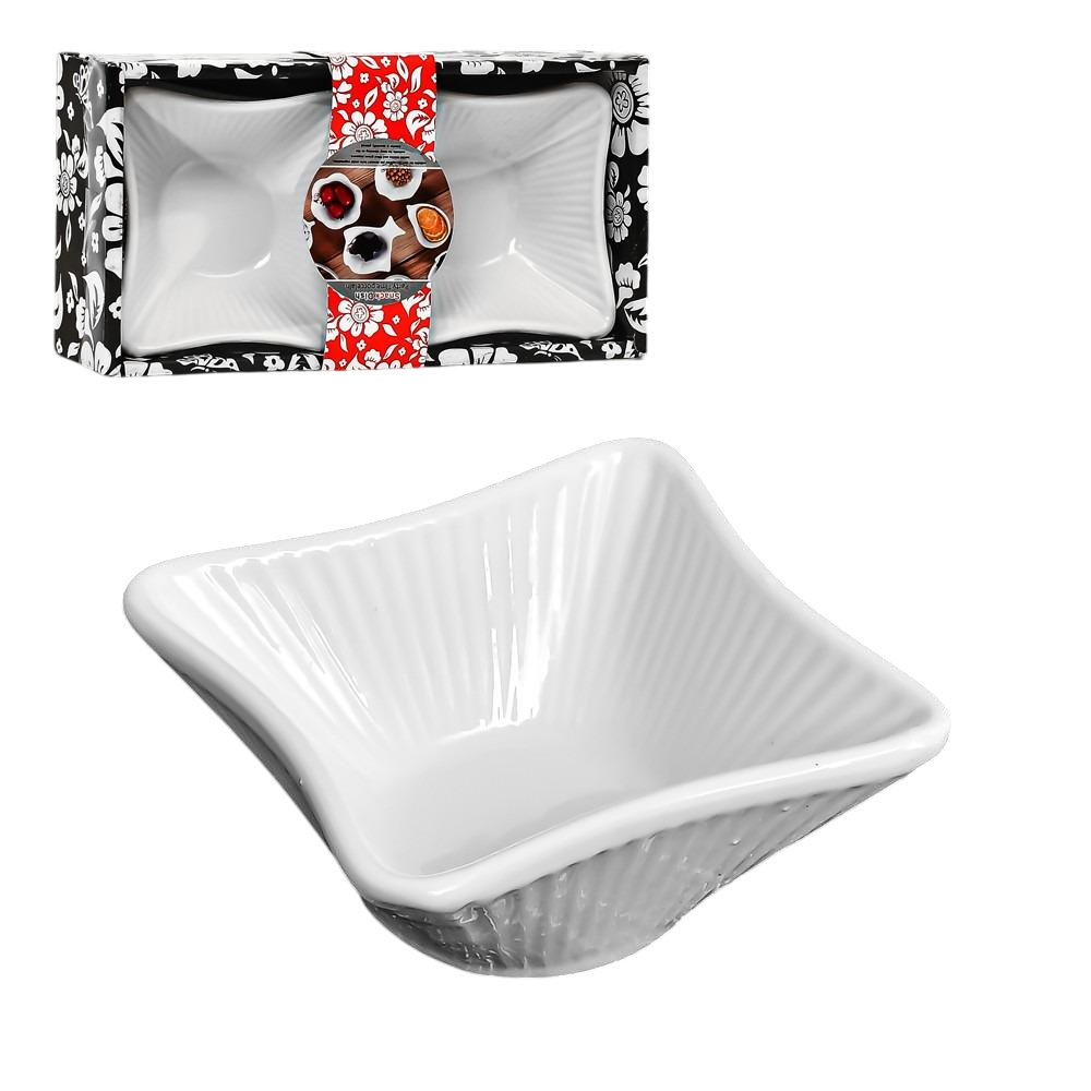 Соусницы фарфоровые 2 шт. 21х10.5х5,5 см (R91915)