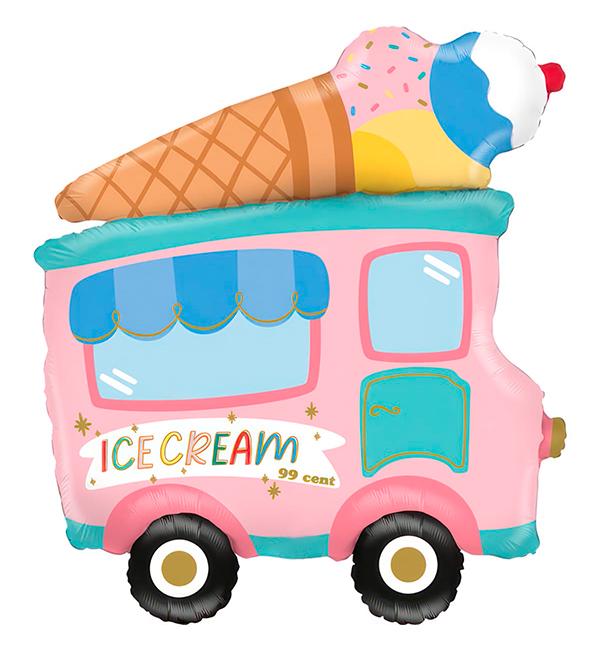Воздушный шар Фургон с мороженым 57х64 см (135547)