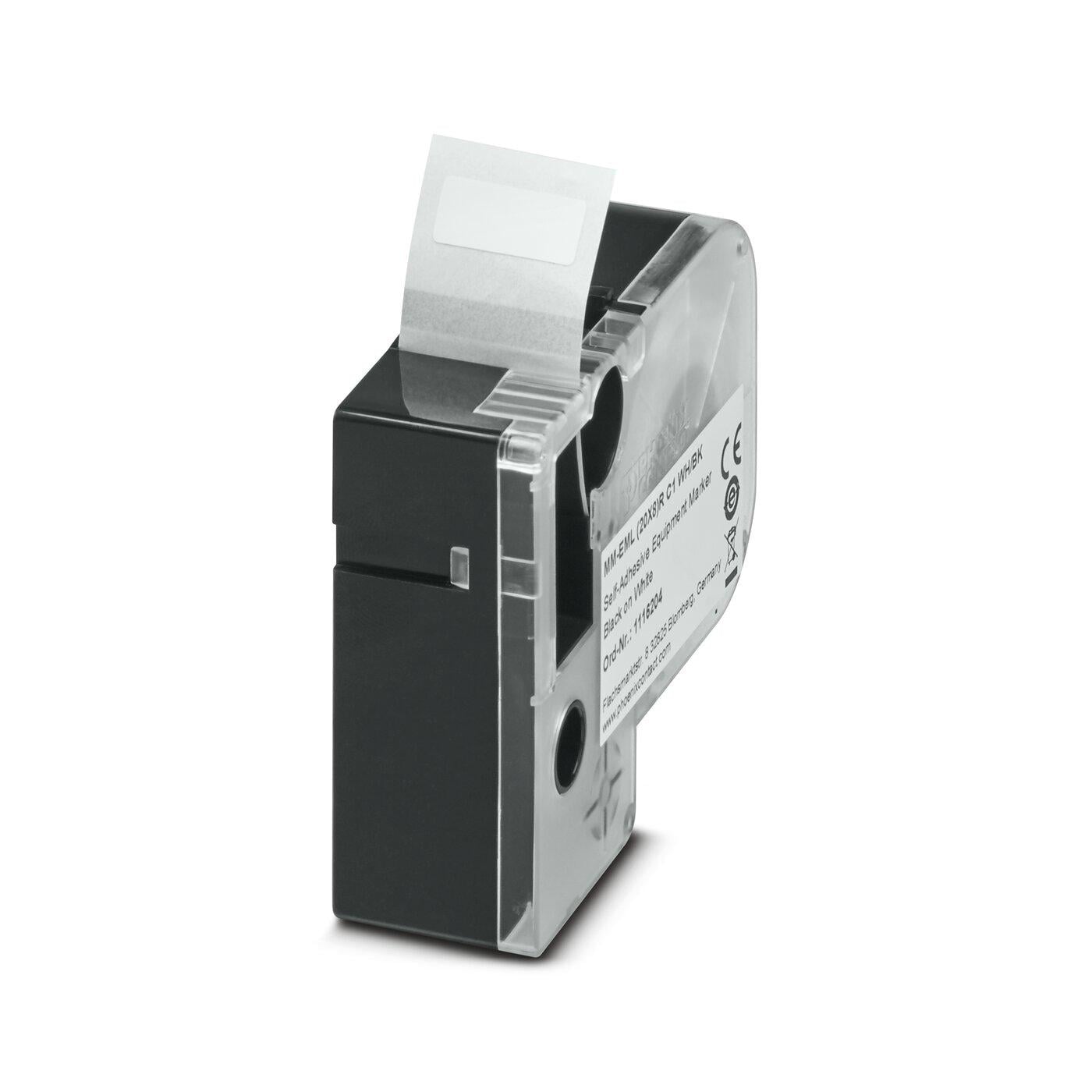 Картридж з етикетками Phoenix Contact MM-EML 20X8/R C1 WH/BK для принтера 20x8 мм Білий (1116204)