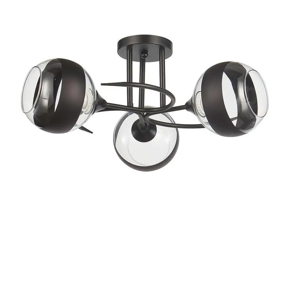 Люстра стельова Light House SC-20084/3 BK D 500х220 мм Чорний
