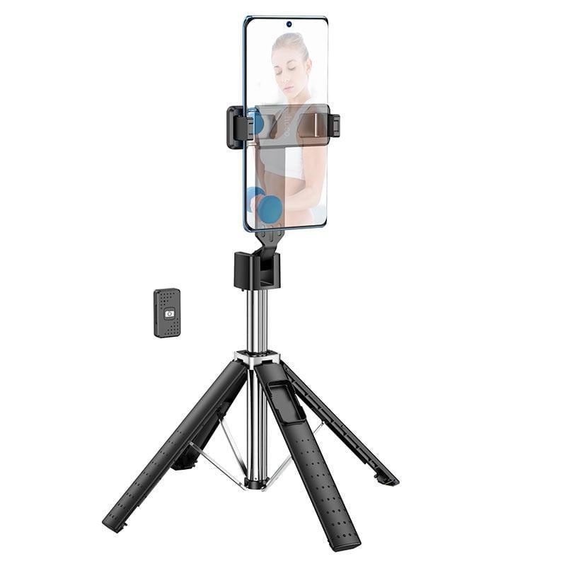 Селфі-монопод Hoco K18 Wave four-leg live broadcast holder Black (24890) Селфі-монопод Hoco K18 Wave four-leg live broadcast holder Black (24890)