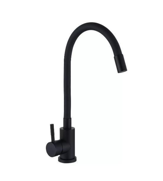 Смеситель для кухни Wezer EKO4E-01 с гибким изливом Black (1044071)
