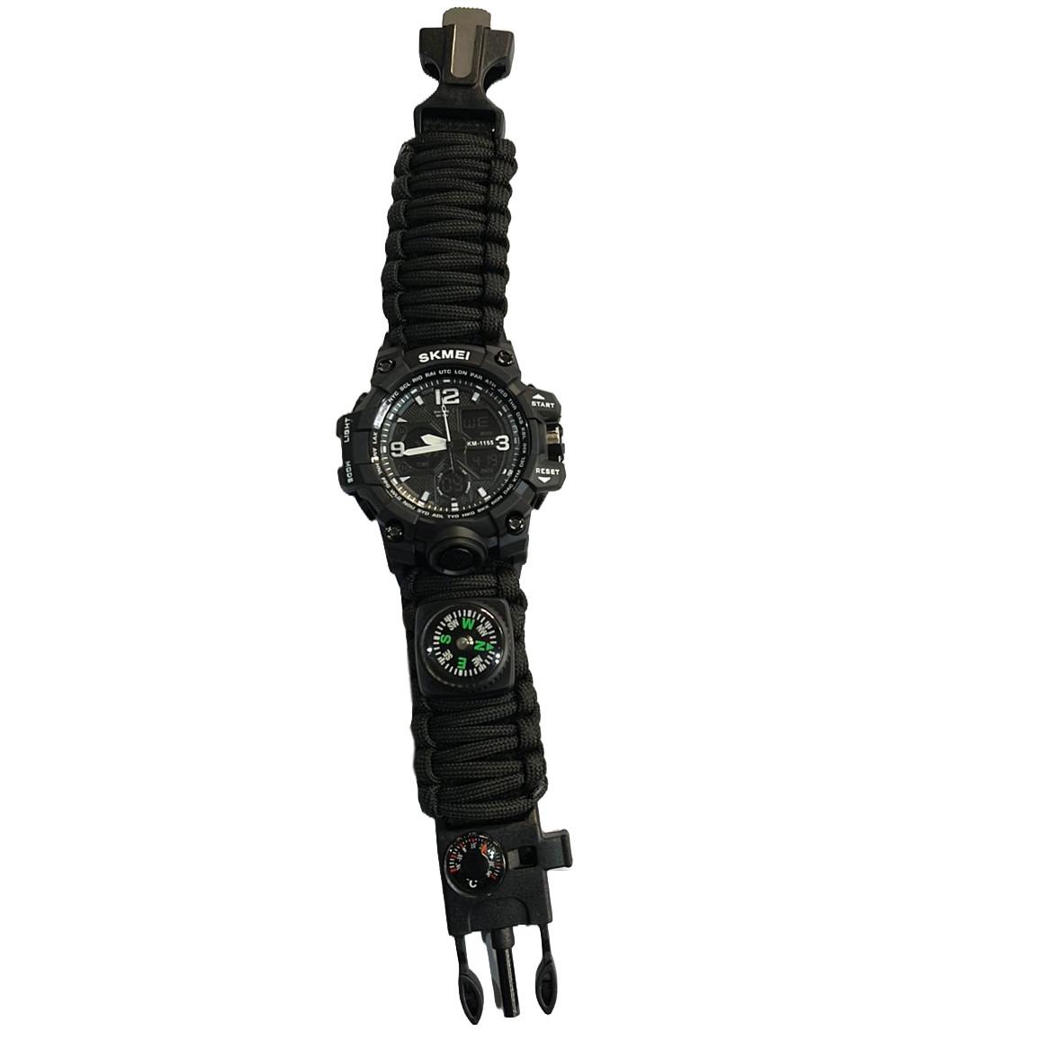 Наручные часы Skmei Compass 1155BKBK Paracord Black (2245499823)