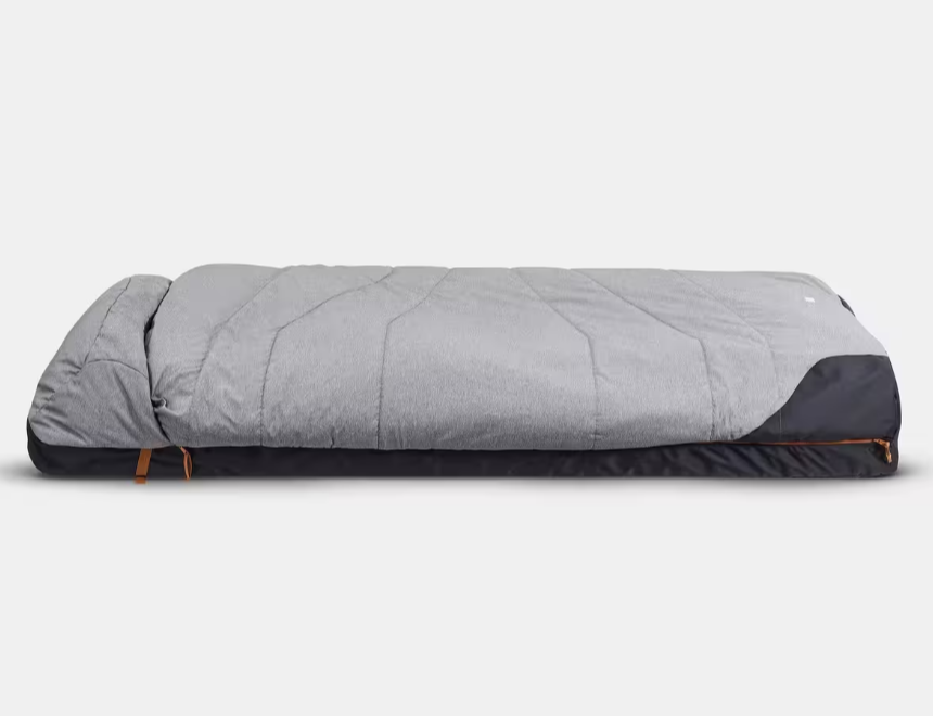 Мішок спальнийQuechua для кемпінгу 2в1 200x70х8 см Сірий - фото 6