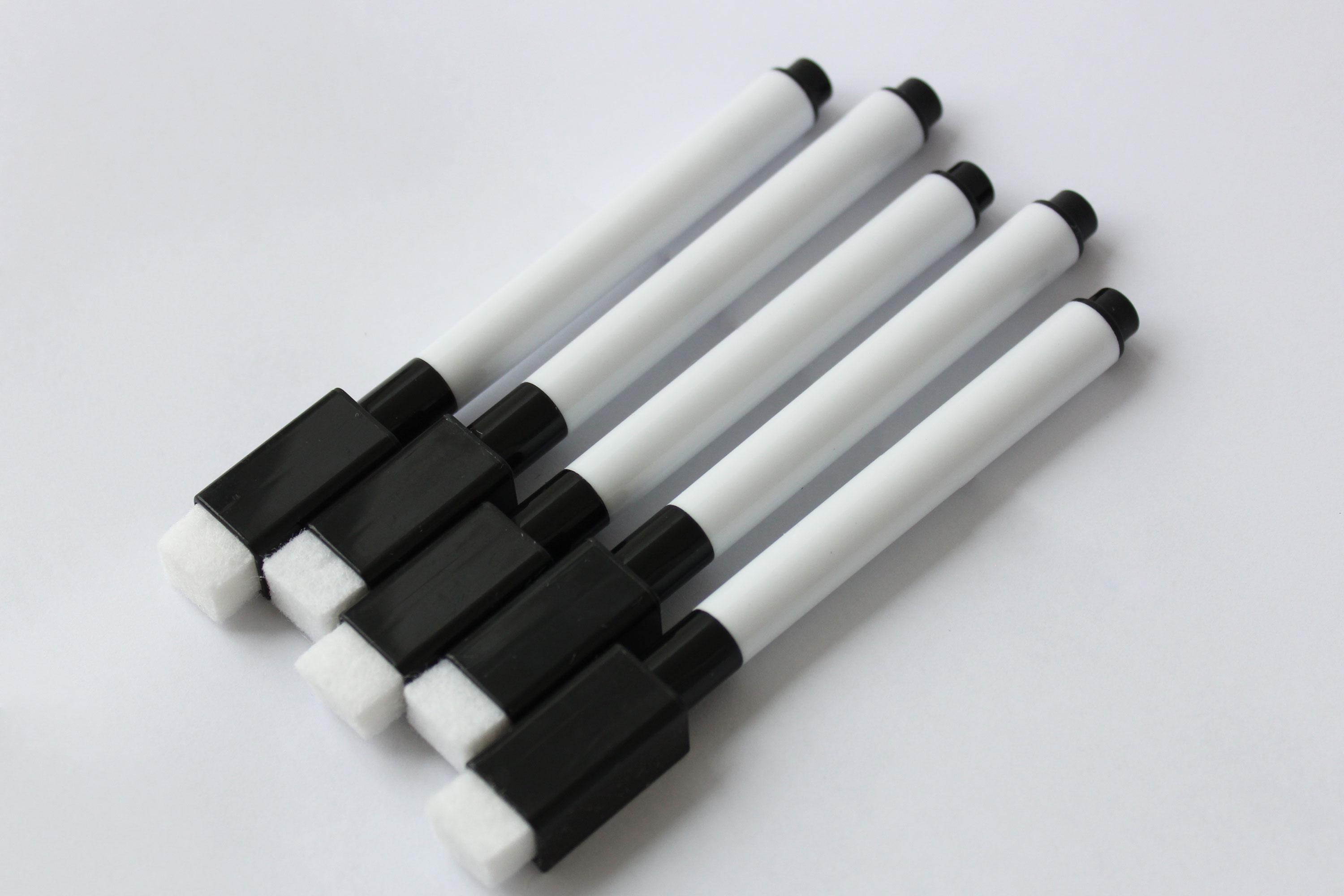 Набор маркеров сухого стирания CLS 2-4 мм для доски и планера 5 шт. на магните с губкой Черный (MG003) Набор маркеров сухого стирания CLS 2-4 мм для доски и планера 5 шт. на магните с губкой Черный (MG003)