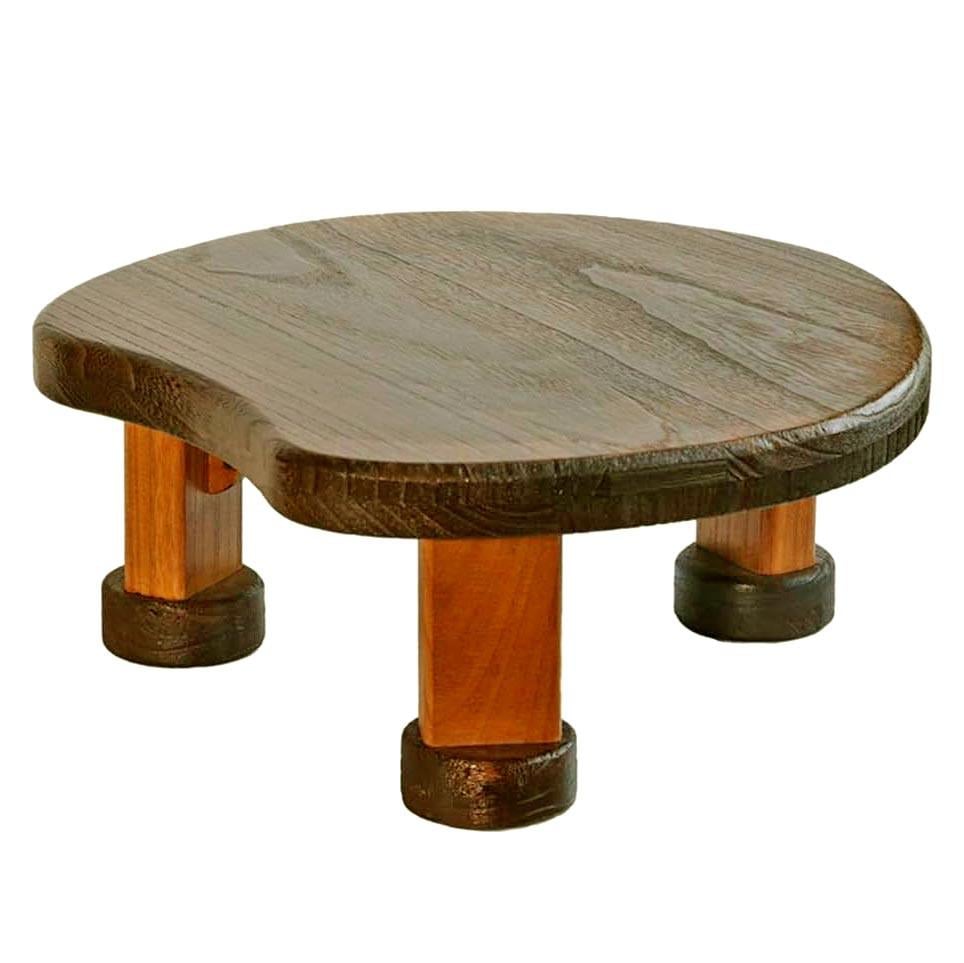 Столик для медитації з дерева Ункуда 50х44х21 см Капучіно/Охра (МДТ-504421260904)