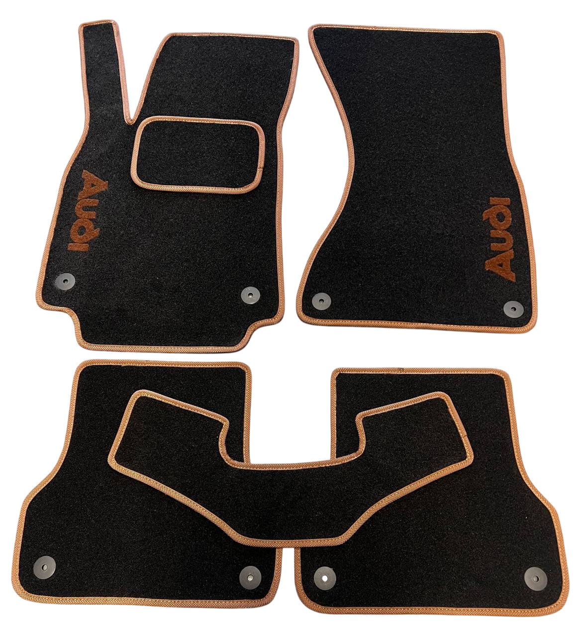 Килимки в салон ворсові для Audi А6 С7/Audi A6/A7 2011-2018 5 шт. Чорний (27326822)