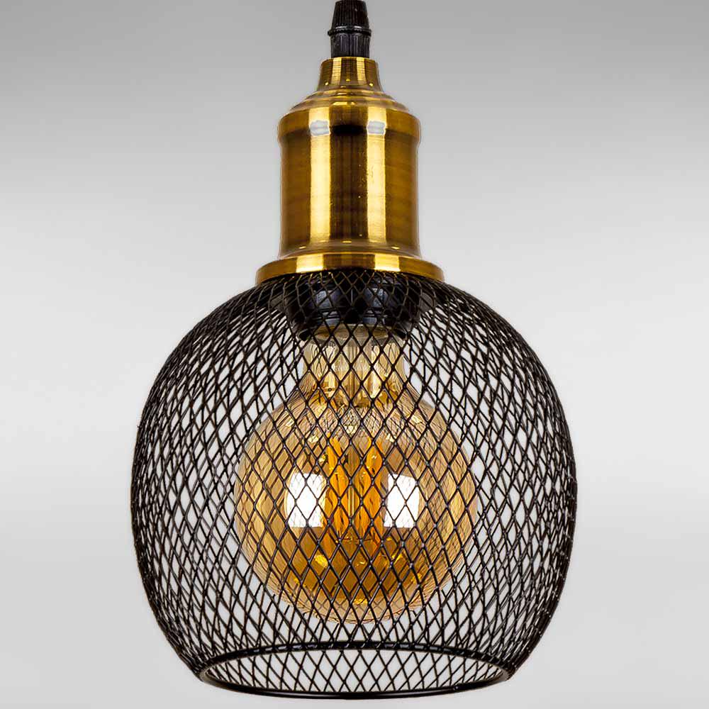 ᐉ Люстра подвесная Лофт Light House LS-18619F-1 BRZ/BK Бронзовый/Черный ...