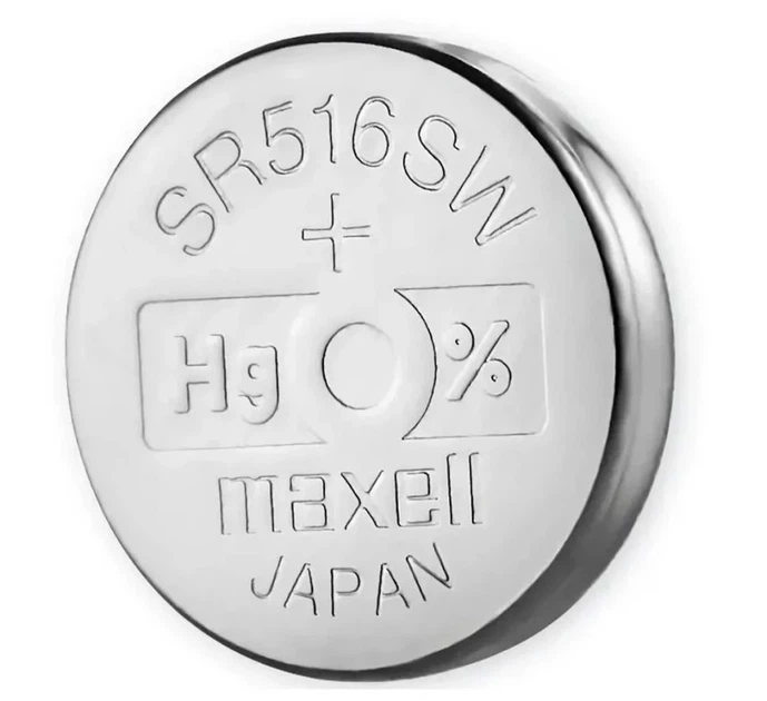 Батарейка для часов серебряно-цинковая Maxell 317/V317 SR516SW 1,55V (57)