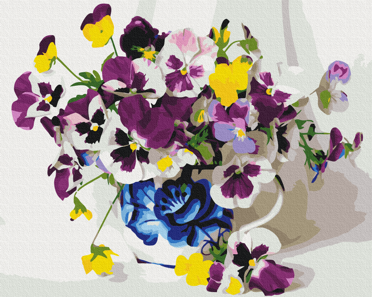 Картина по номерам Brushme Фиалки 40х50 см Картина по номерам Brushme Фиалки 40х50 см