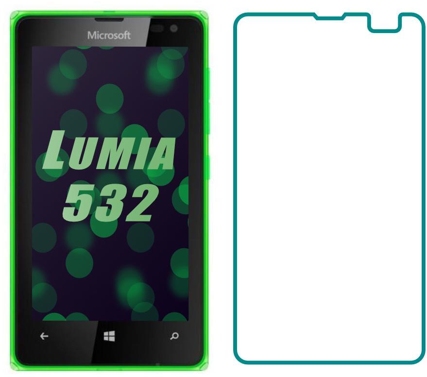 Защитное стекло Microsoft Lumia 532 / 435 (Прозрачное 2.5 D 9H) (00315)