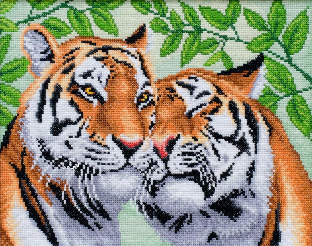Набор для вышивания нитками крестом Преданность AIDA мулине ДМС Pony 28x21 см (1508499674)