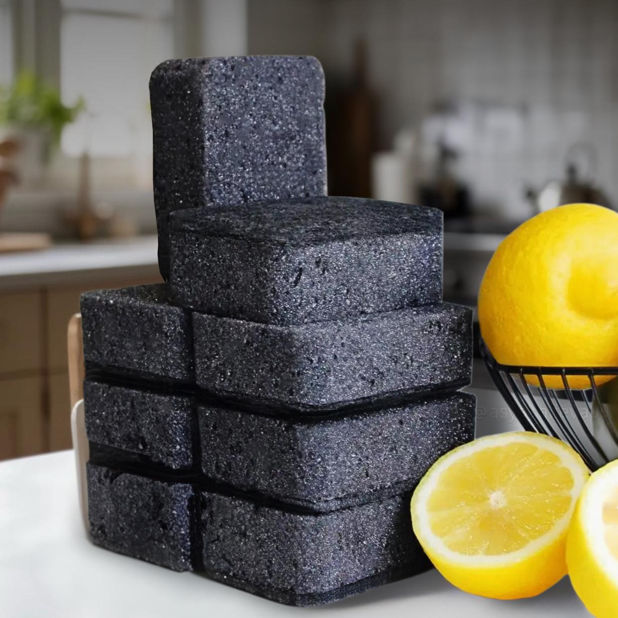 Губки для миття посуду з морськими водоростями 10 шт. Чорний - фото 6