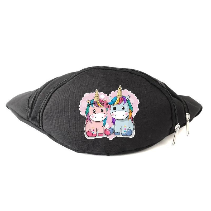 Поясная сумка-бананка Cappuchino toys Unicorn EDN 0013 Черный (1369989397)