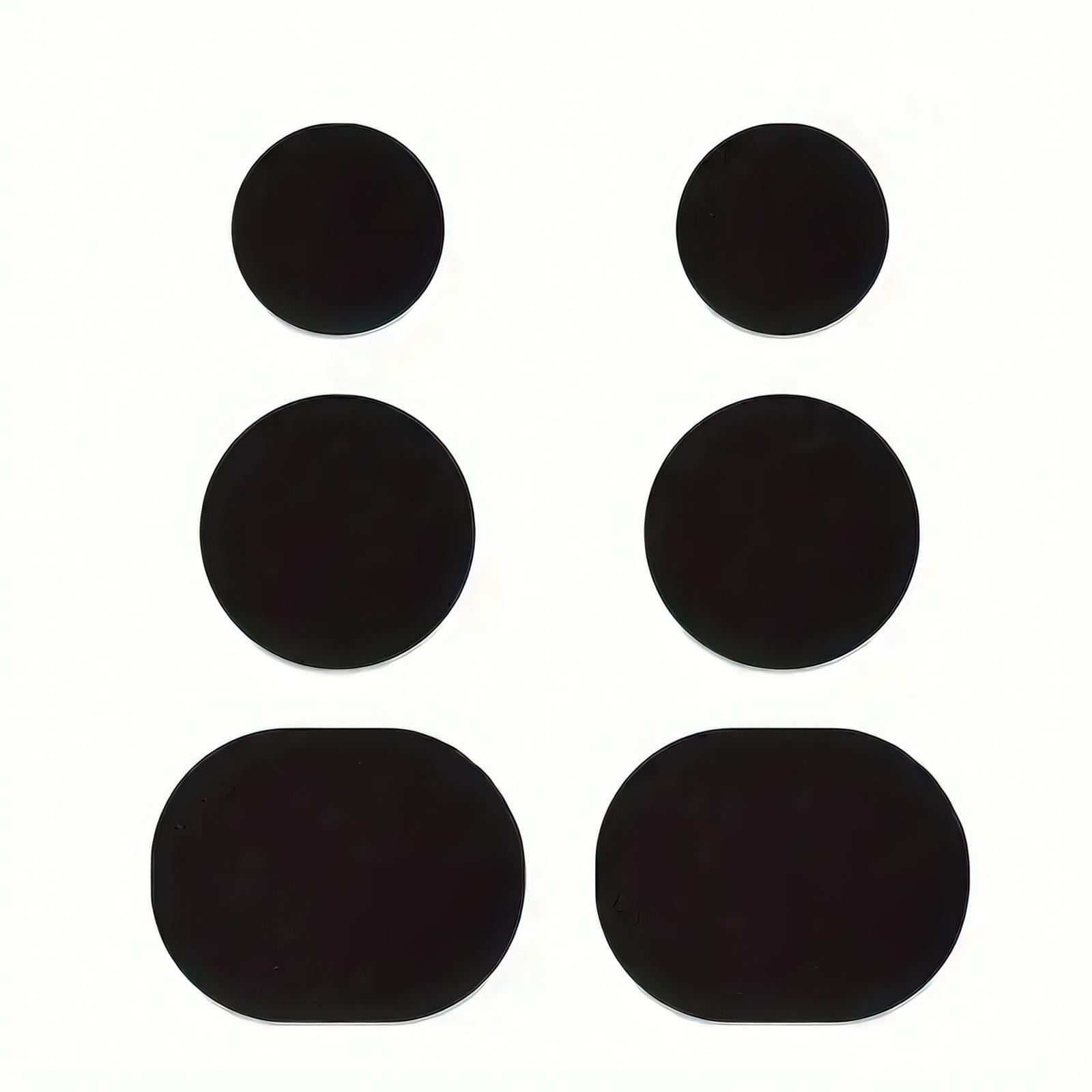 Набор самоклеящихся заплаток для обуви 6 шт. Черный