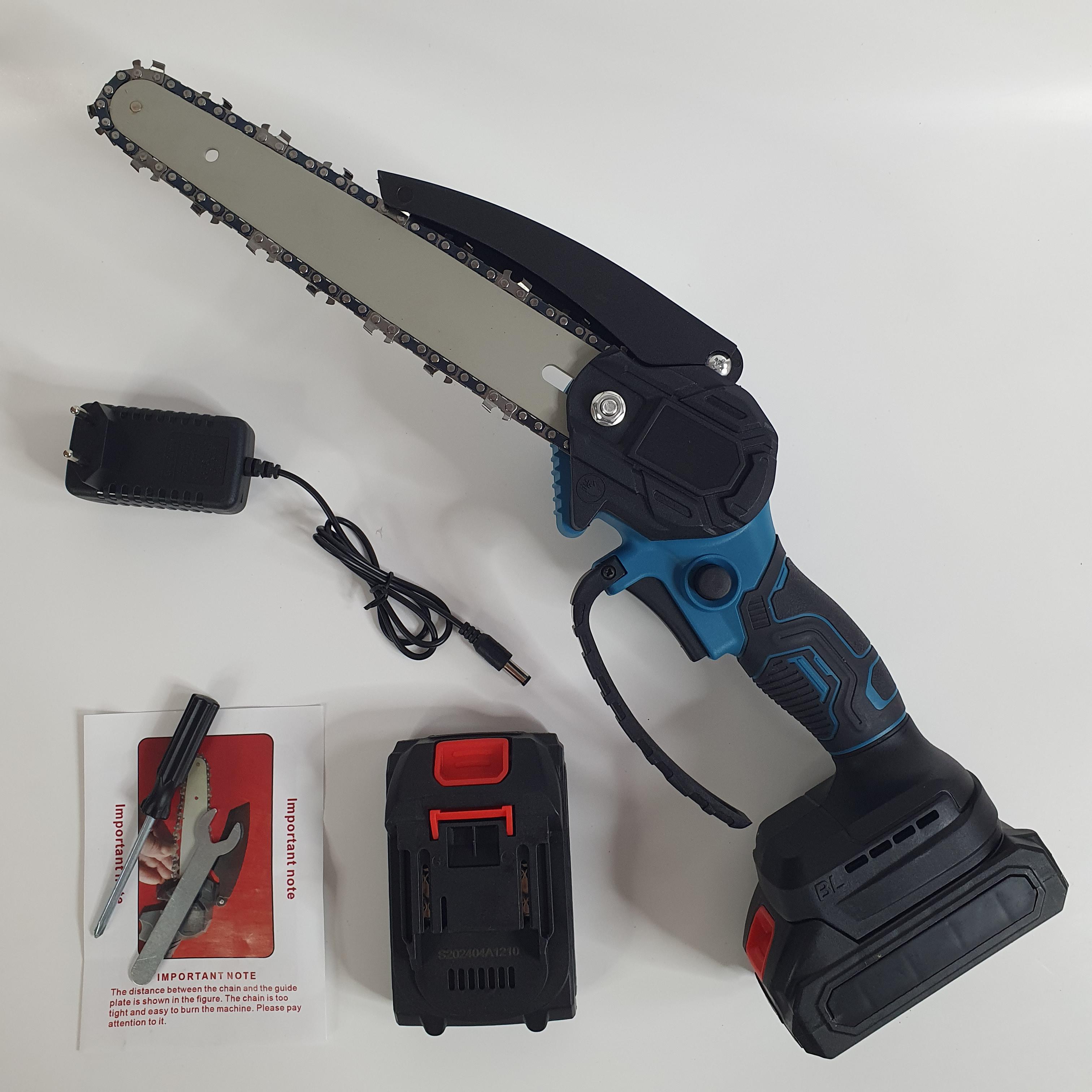 Электропила цепная Chain Saw VL-33 8" с 2-мя аккумуляторами 21V в кейсе (CCS-21) - фото 2