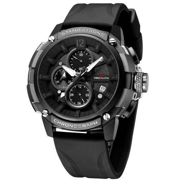 Наручные часы MegaLith Bunker с каучуковым ремешком (1250726262)