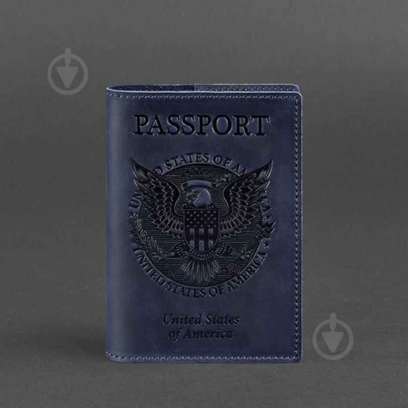 Обкладинка для паспорта BlankNote Темно-синій (BN-OP-USA-nn)