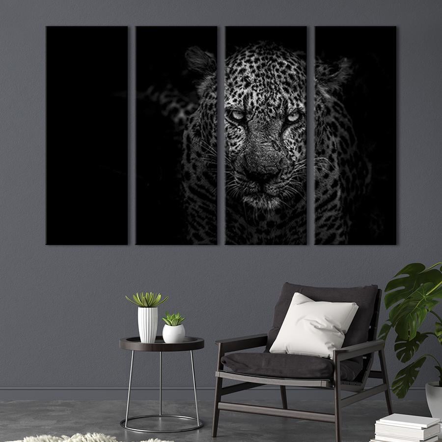 Модульная картина на холсте Полиптих Африканский ягуар 149x93 см (180-41)