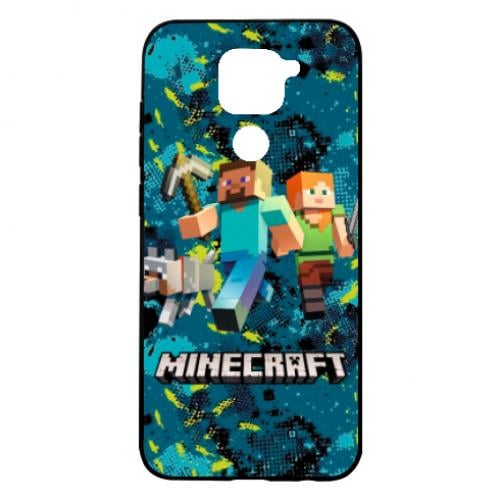 Чохол для Xiaomi Redmi Note 9 / Redmi 10X Minecraft Steve Alex And Dog