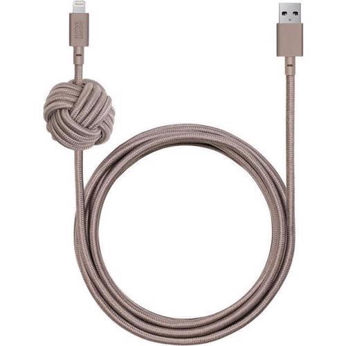 Кабель Native Union Night USB-A to USB-C 3 м Taupe (NCABLE-KV-AC-TAU) - фото 2 Кабель Native Union Night USB-A to USB-C 3 м Taupe (NCABLE-KV-AC-TAU) - фото 2