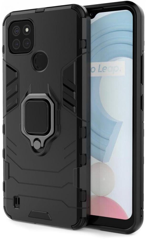 Протиударний чохол Transformers для Realme C21Y (підставка кільце) Black (24148-2B)