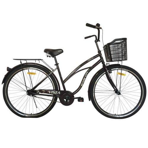 Велосипед Spark CITY VISTA колеса 28" стальная рама 18" с корзиной Темно-коричневый (000240017)