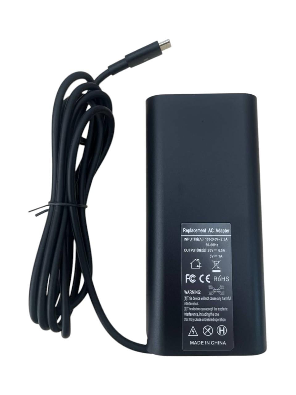 Блок питания для ноутбука Dell 130W 5V 20V 6,5A Type-C OEM