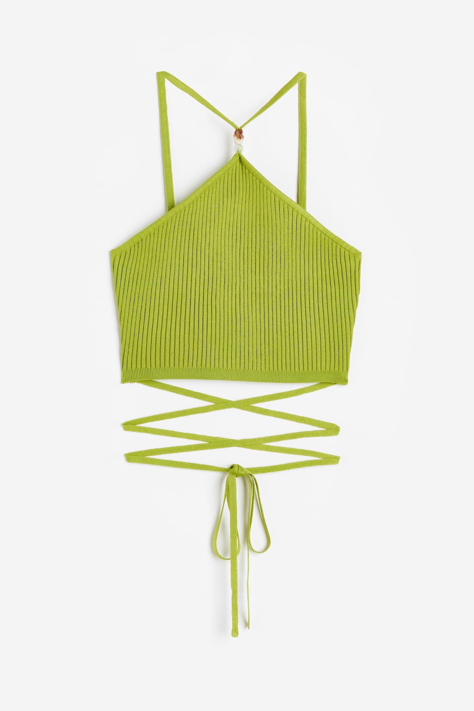 Топ H&M L Оливковий (E4071155453)