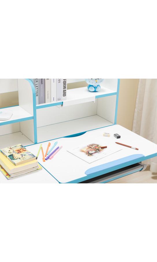 Растущая школьная парта GT Racer DS-1603 Blue для школьников и дошкольников Голубой - фото 8 Растущая школьная парта GT Racer DS-1603 Blue для школьников и дошкольников Голубой - фото 8