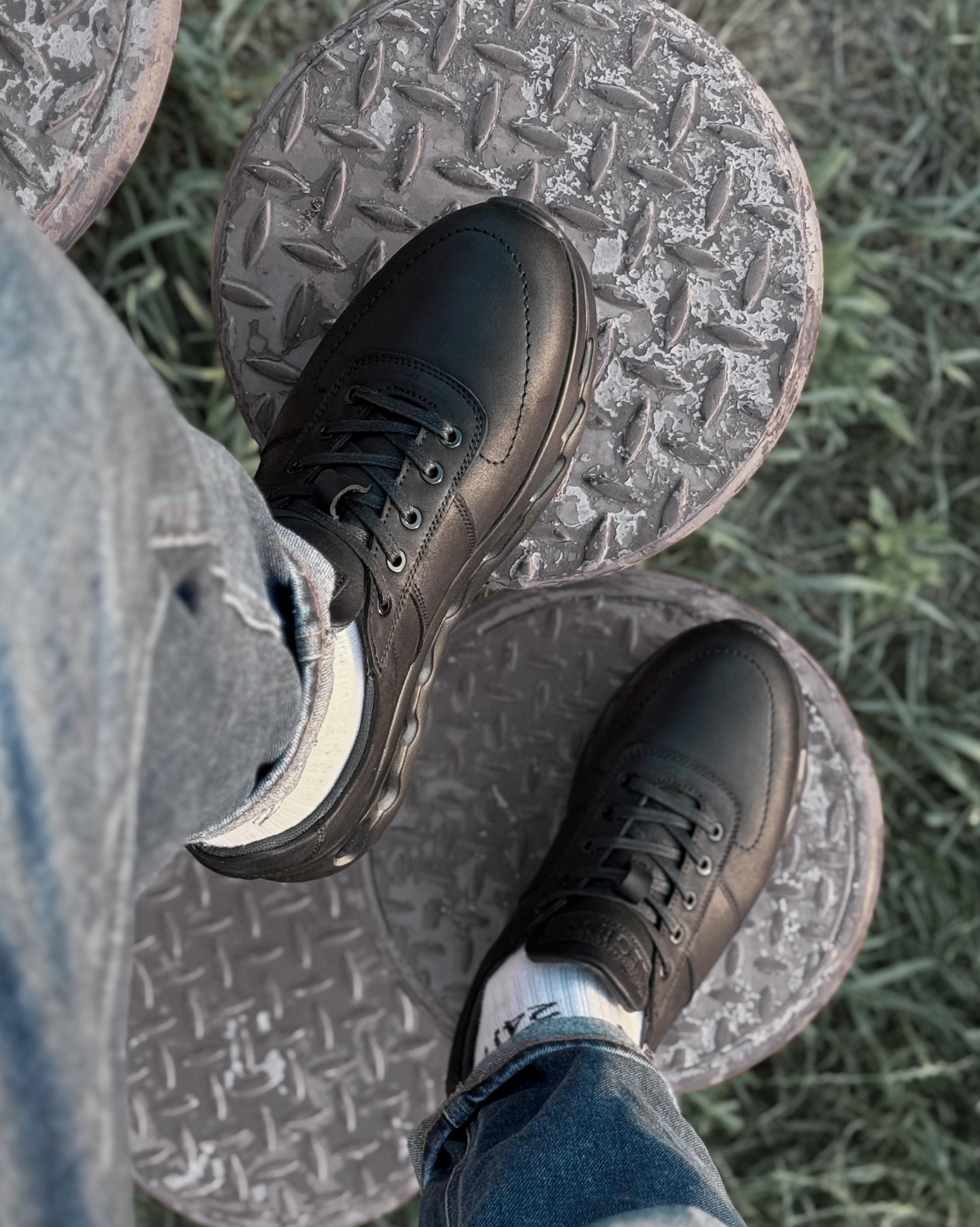 Кроссовки мужские кожаные RAY BLACK р. 45 - фото 4 Кроссовки мужские кожаные RAY BLACK р. 45 - фото 4