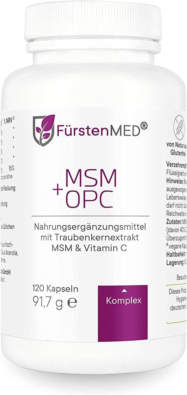 Вітаміни для імунітету FurstenMED MSM+OPC 120 капс. (50091555)