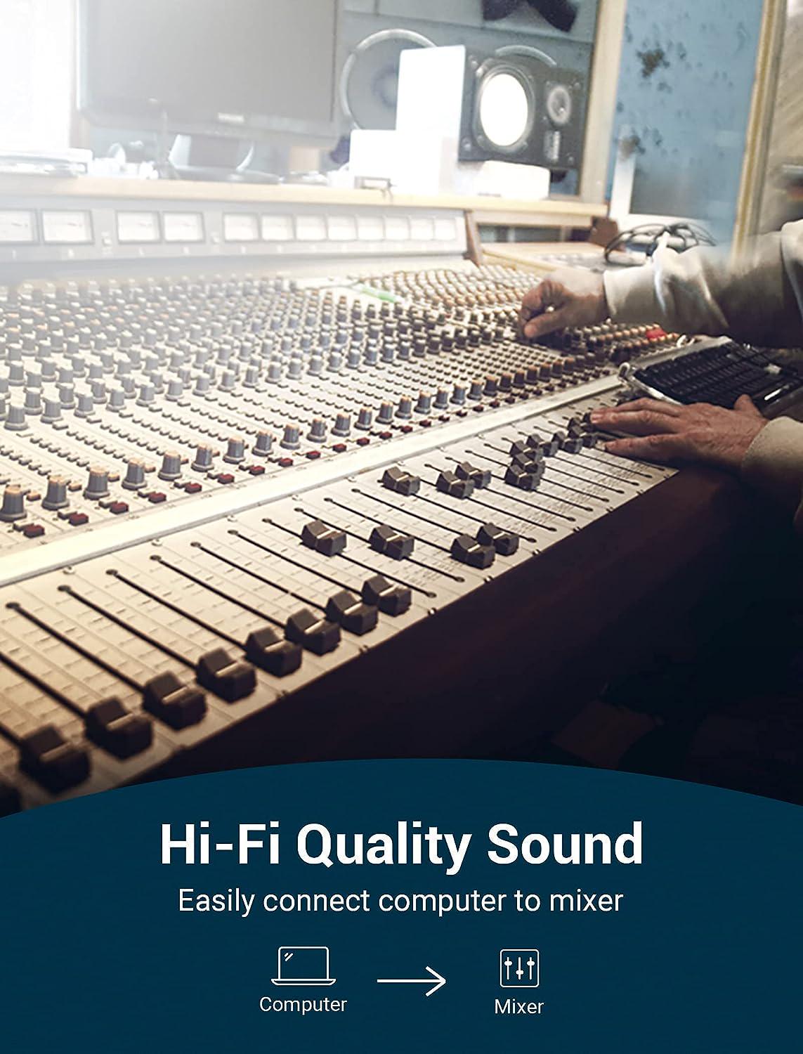 Кабель Vention 2x 6.5 мм Jack-3.5 мм minijack HiFi стерео AUX на 6.35 мм TRS L/R Канали TS 1/4" на TRS 1/8" 5 м Чорний (BACBJ) - фото 3 Кабель Vention 2x 6.5 мм Jack-3.5 мм minijack HiFi стерео AUX на 6.35 мм TRS L/R Канали TS 1/4" на TRS 1/8" 5 м Чорний (BACBJ) - фото 3