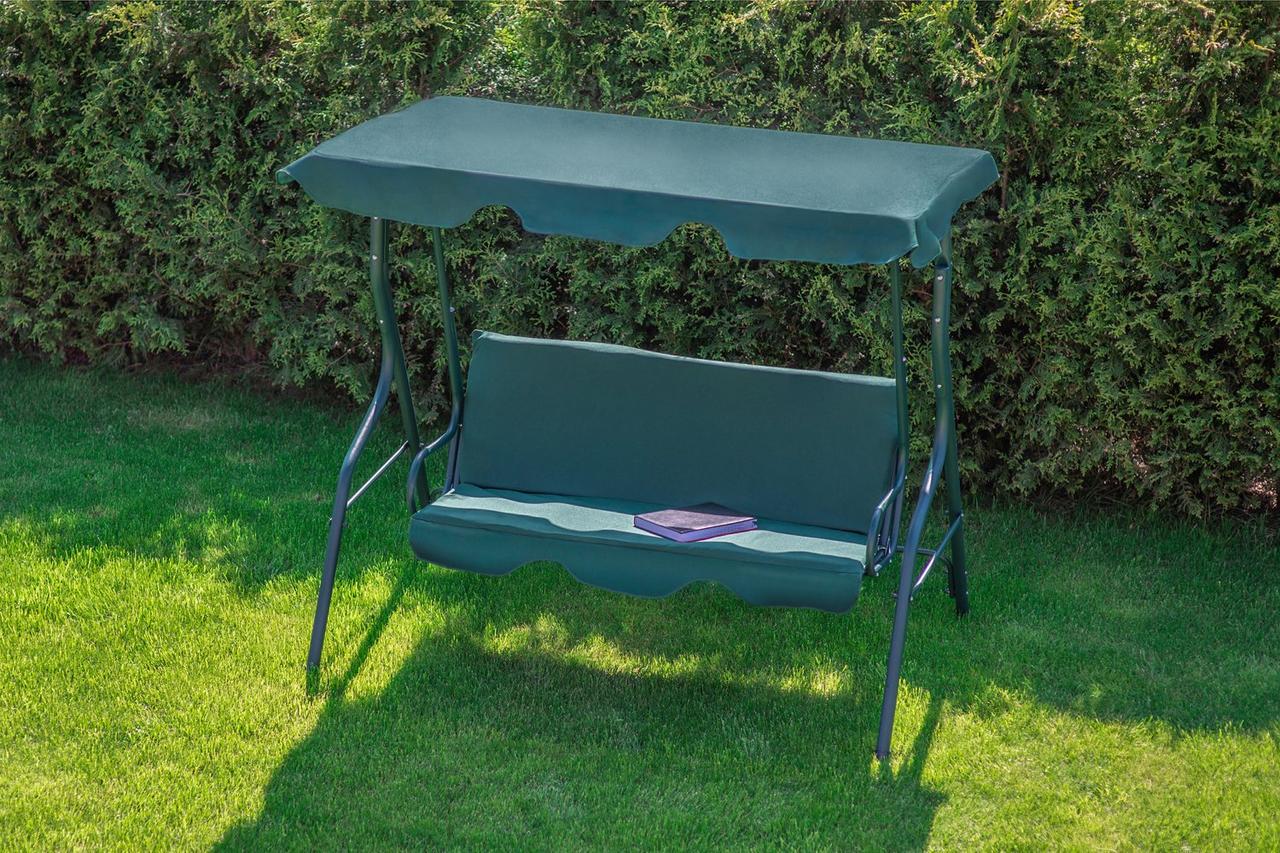 Садова гойдалка King Garden на 3 особи Зелений (King_ks) - фото 2 Садова гойдалка King Garden на 3 особи Зелений (King_ks) - фото 2