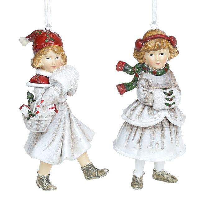 Набор новогодних украшений Flora Девочка с муфтой микс 12 см 6 шт. (2757) Набор новогодних украшений Flora Девочка с муфтой микс 12 см 6 шт. (2757)