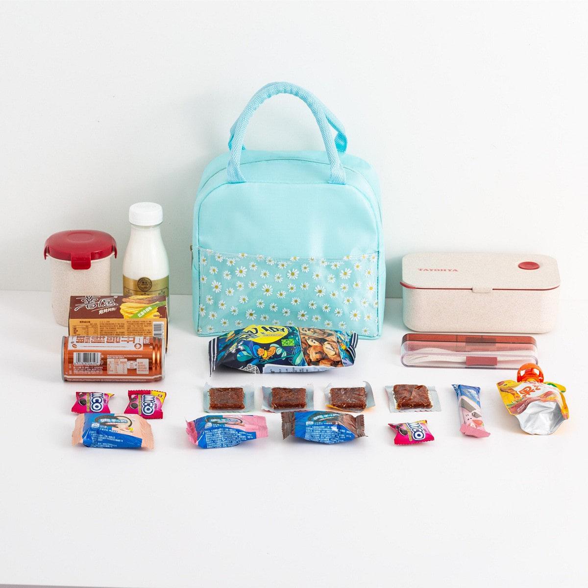 Термосумка Ромашка с овальным верхом Голубой - фото 2