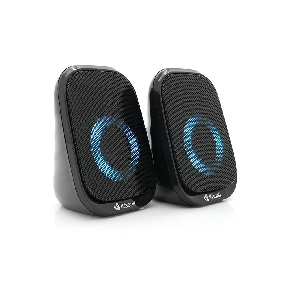 Колонки для ПК і ноутбука Kisonli х7 USB/3,5 мм 2х3W 20Hz-20KHz Black (38094)
