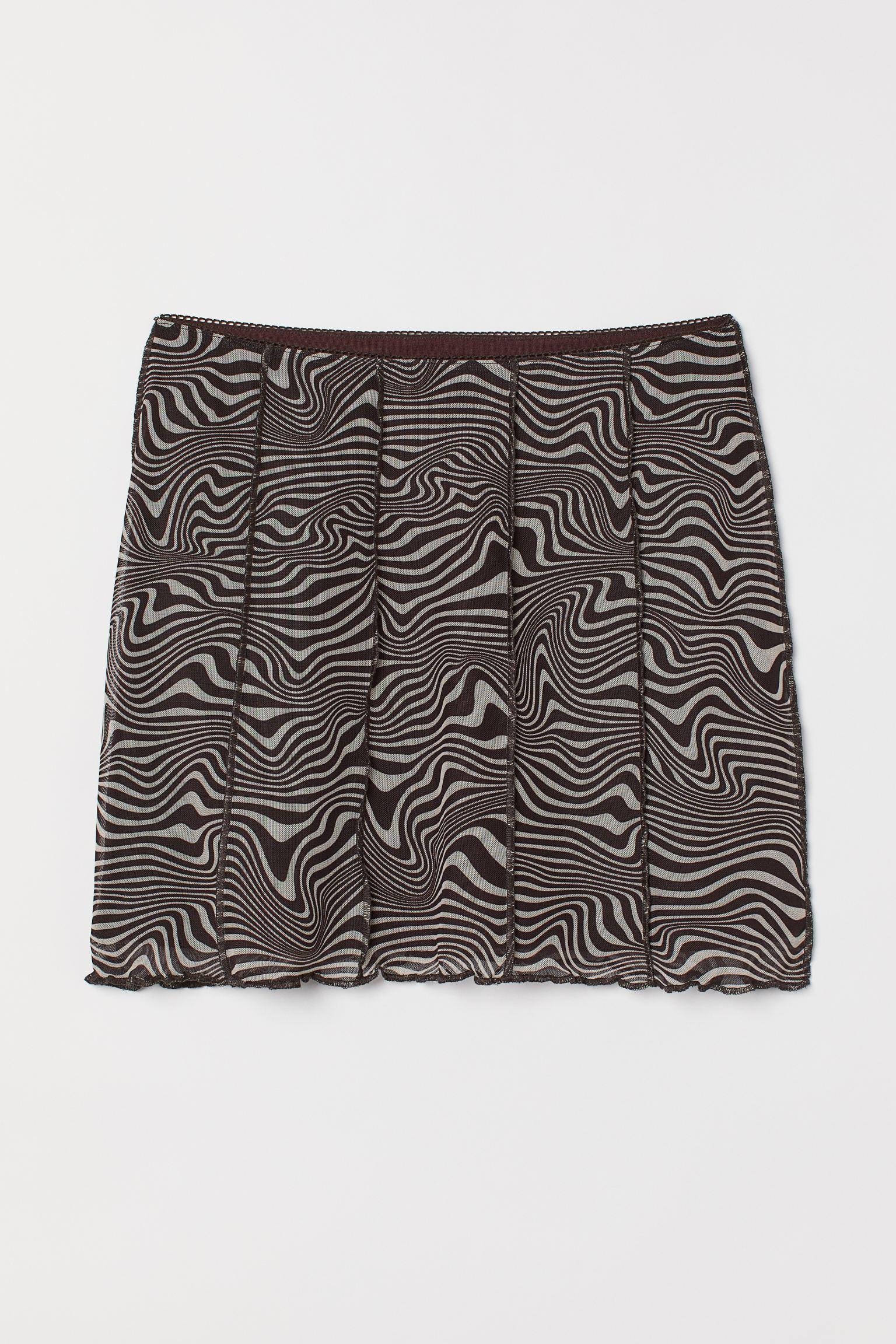 Спідниця H&M XXS Бежево-коричневий (S1107995589)