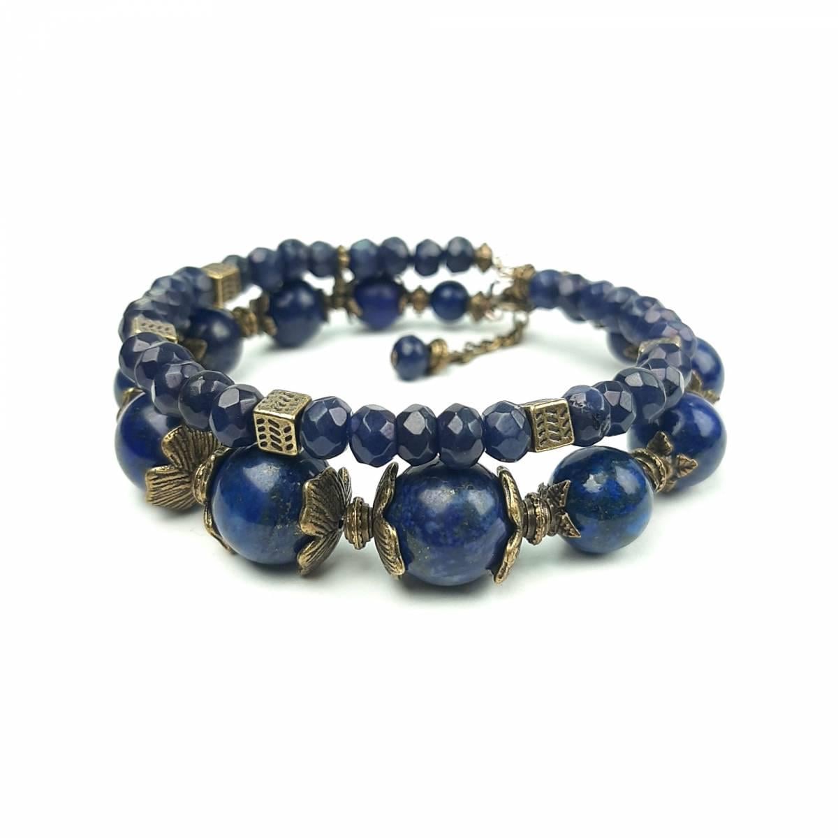 Браслет DARSANA Мускат из натурального камня лазурит (DRSU005522)